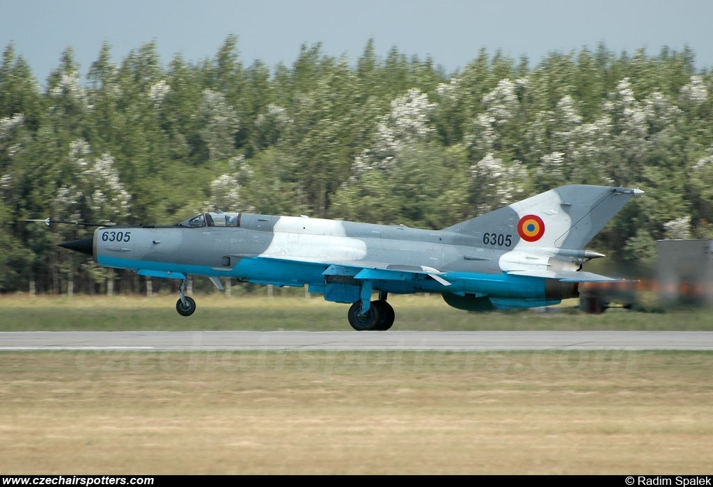 Romania - Air Force – Mikoyan-Gurevich MiG-21MF Lancer C 6305