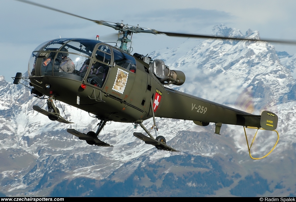 Switzerland - Air Force – F+W Emmen SE-3160 Alouette III V-259