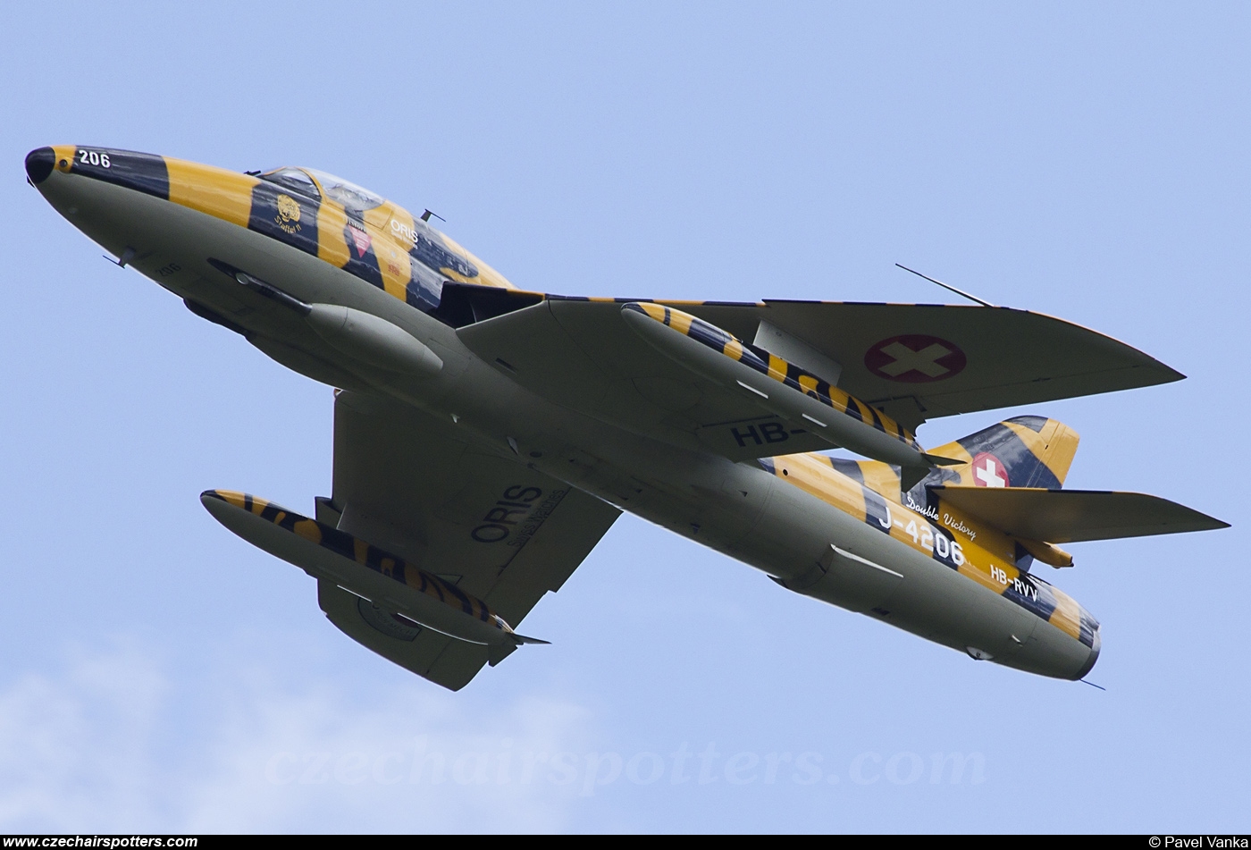 Swiss Hunter Team &ndash; Hawker Hunter T68 HB-RVV