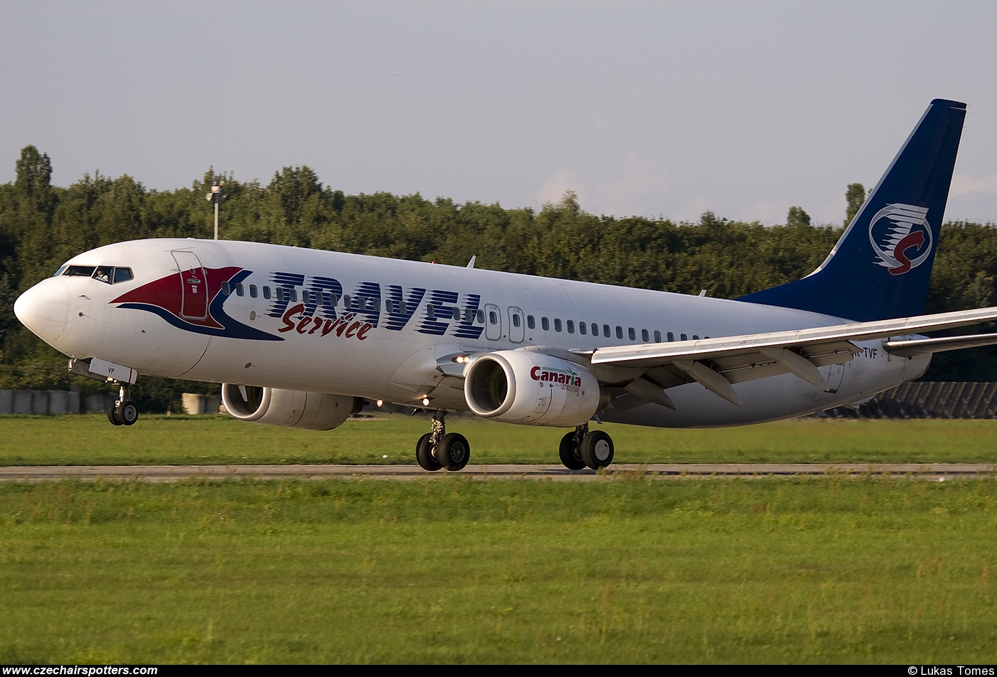 Travel Service &ndash; Boeing Boeing 737-8FN OK-TVF