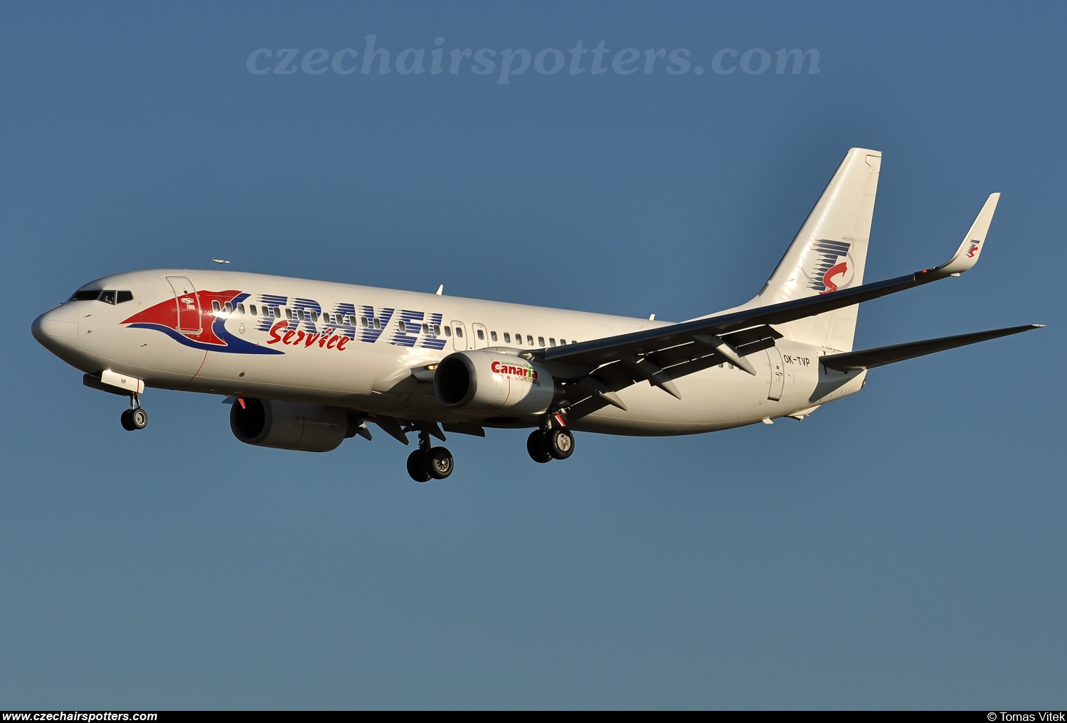 Travel Service &ndash; Boeing B737-8K5 OK-TVP