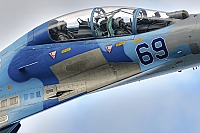 Ukraine - Air Force &ndash; Sukhoi Su-27 UB Flanker C 69