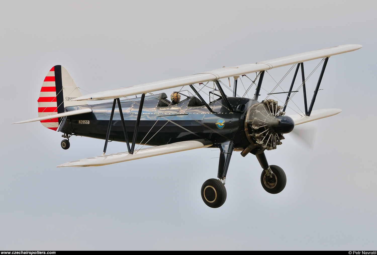 private &ndash; Boeing PT-17 Kaydet (A75N1) N3955B