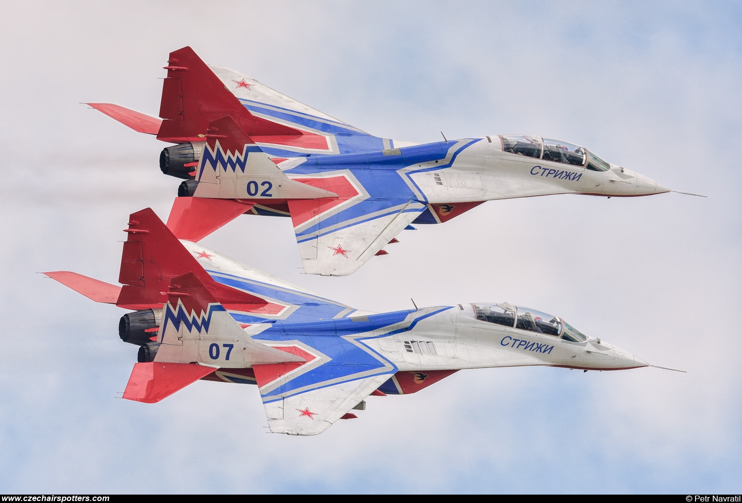 Swifts / Strizhi &ndash; Mikoyan-Gurevich MiG-29UB  / 9-51 07 BLUE