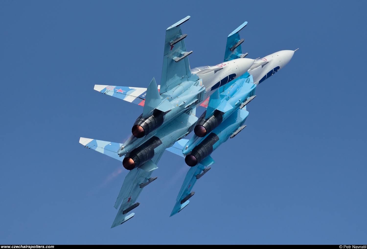 Russia - Air Force &ndash; Sukhoi Su-27 UB Flanker C 17 RED/RF-92202