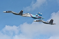 Russia - Air Force – Sukhoi Su-27 UB Flanker C 17 RED/RF-92202