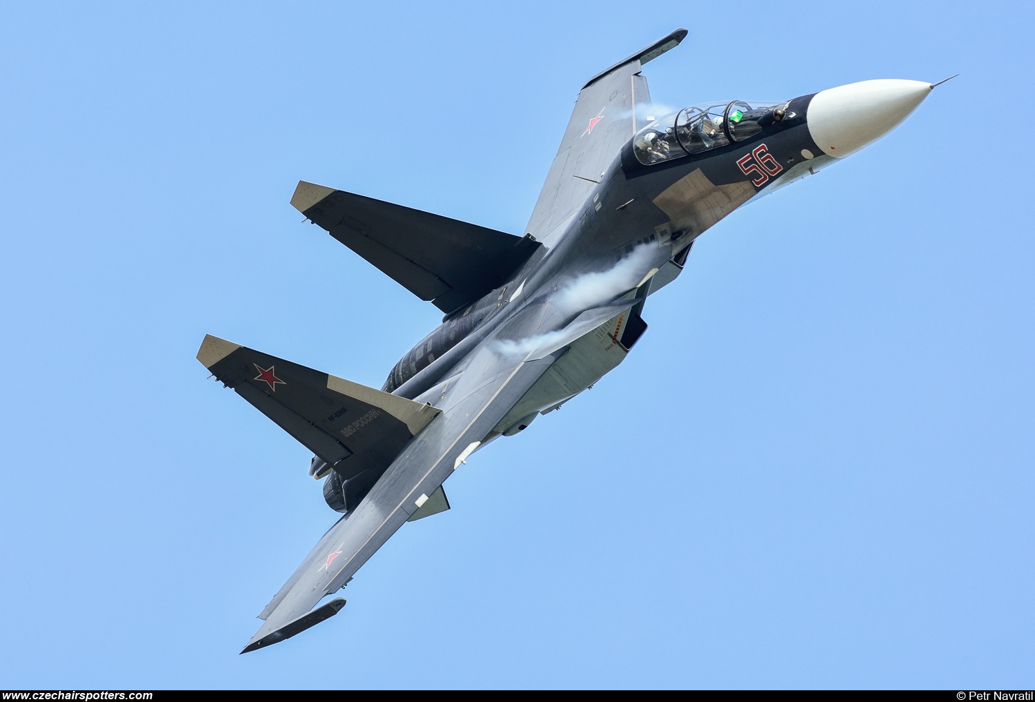 Russia - Air Force &ndash; Sukhoi Su-30SM Flanker C 56 RED/RF-93666