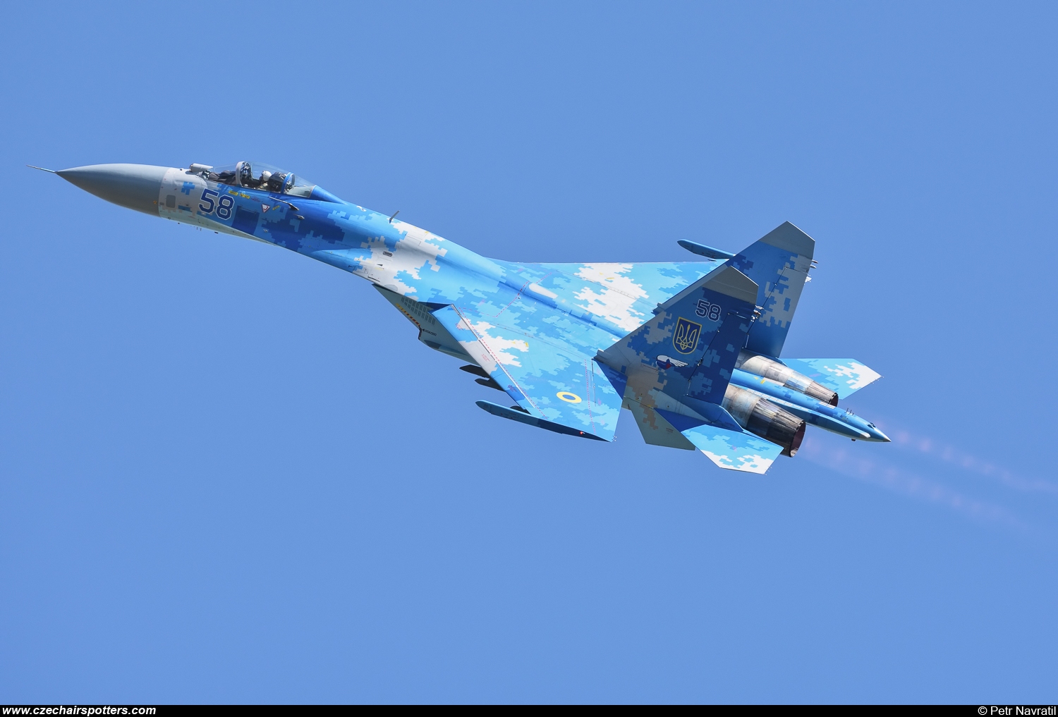 Ukraine - Air Force – Sukhoi Su-27 Flanker B 58 BLUE