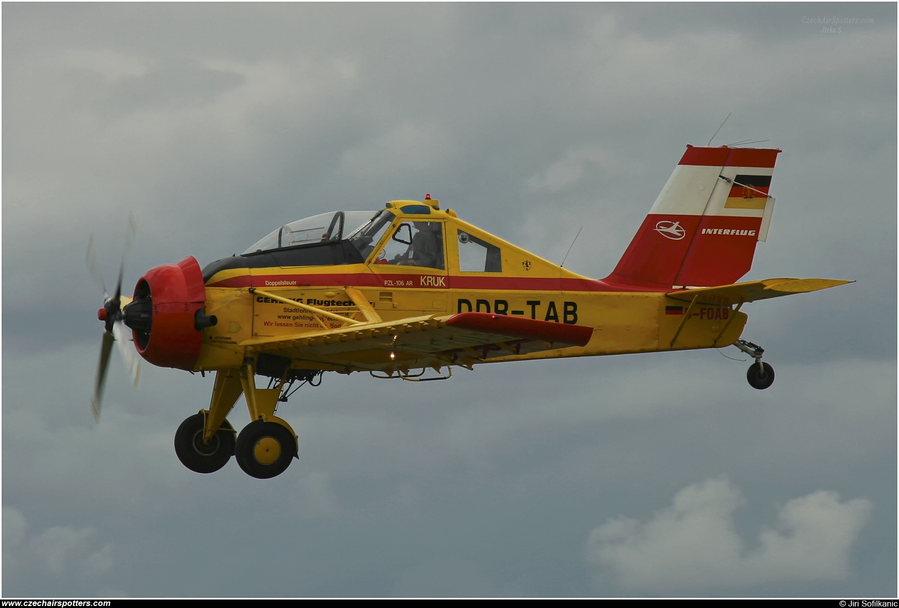 Interflug (Gehling Flugtechnik) &ndash; PZL - Okecie PZL-106AR/2M Kruk D-FOAB /  DDR-TAB 