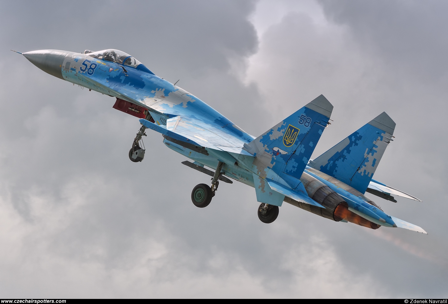 Ukraine - Air Force &ndash; Sukhoi Su-27 Flanker-B 58 BLUE