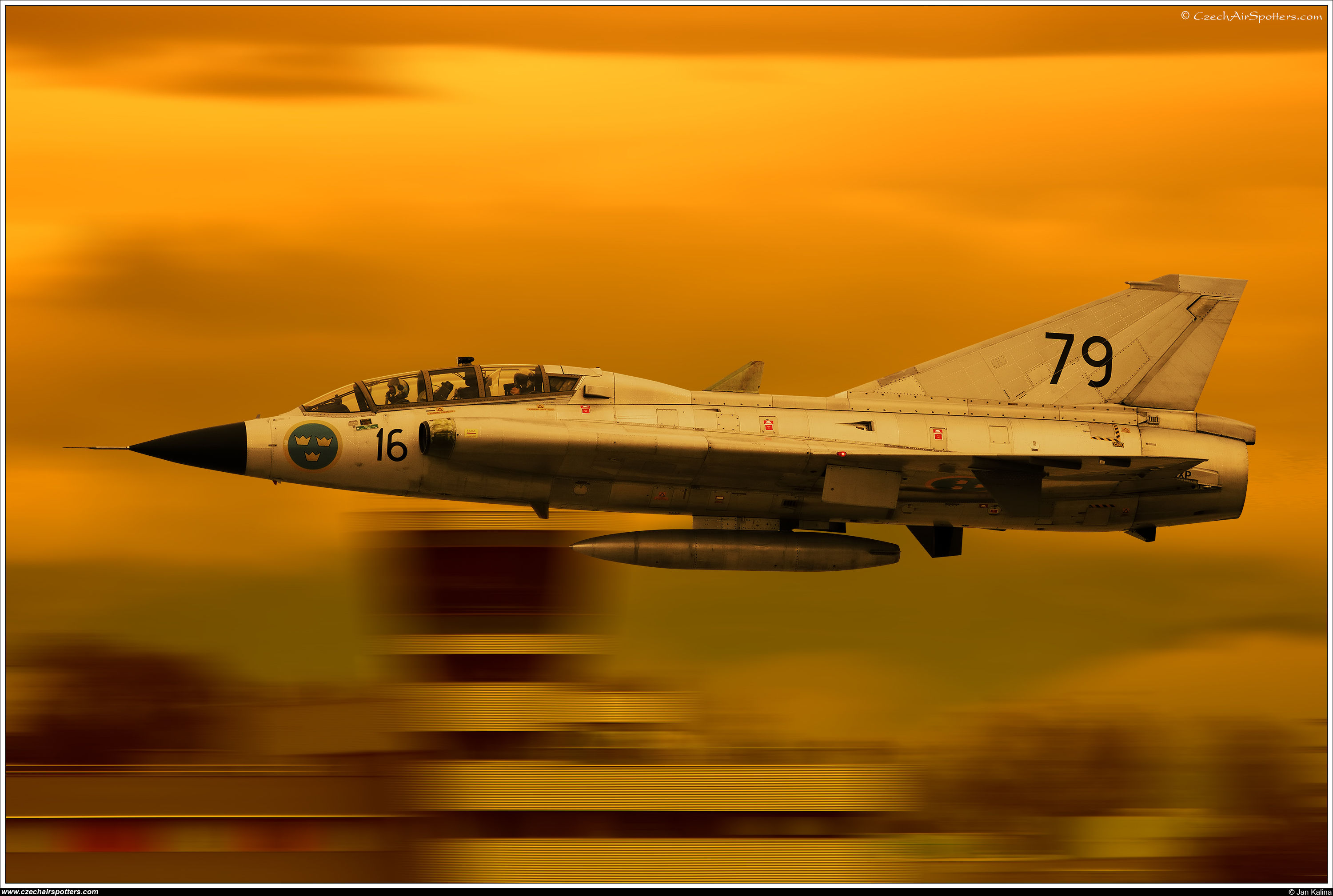 Sweden - Air Force – Saab Sk35C Draken SE-DXP / 79 / 16