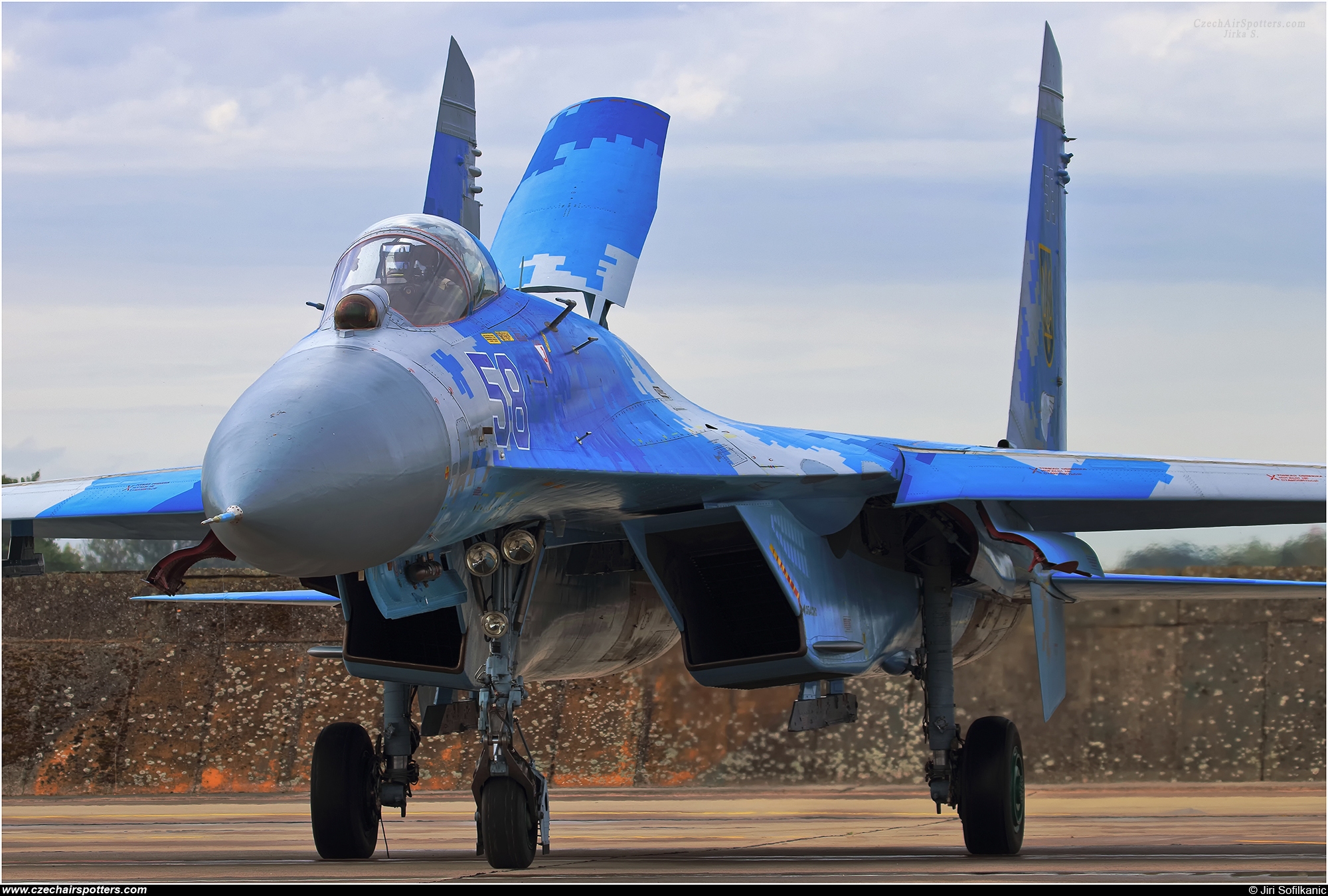 Ukraine - Air Force &ndash; Sukhoi Su-27 Flanker B 58 BLUE