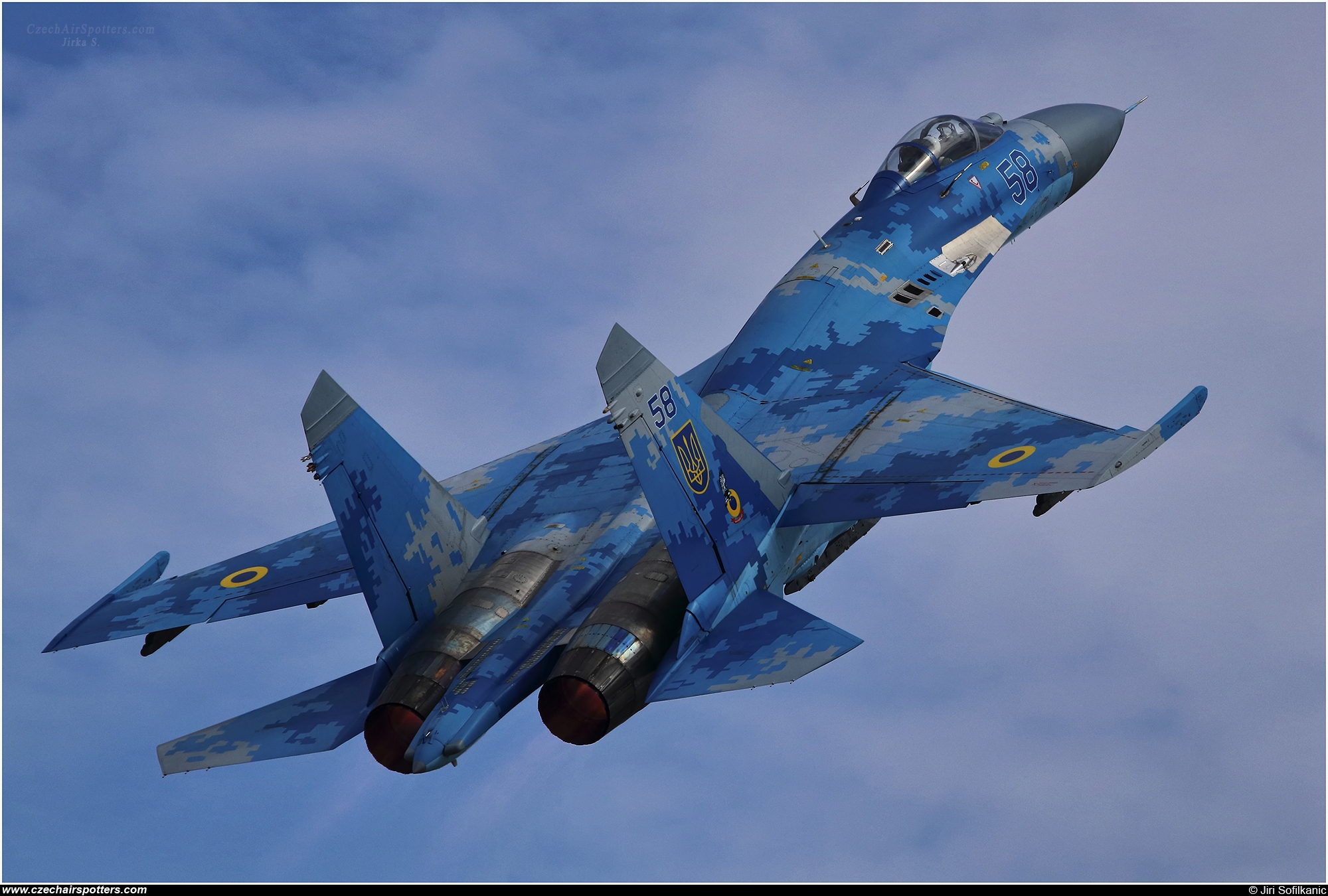 Ukraine - Air Force – Sukhoi Su-27 Flanker B 58 BLUE