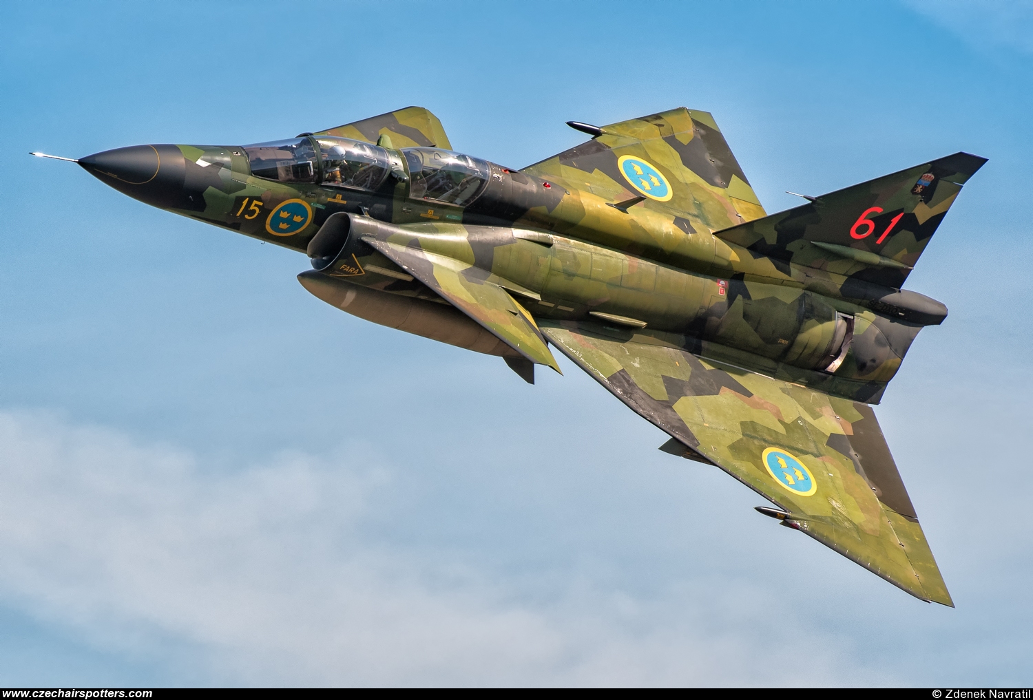 Sweden - Air Force &ndash; Saab SK37E Viggen SE-DXO/15/61