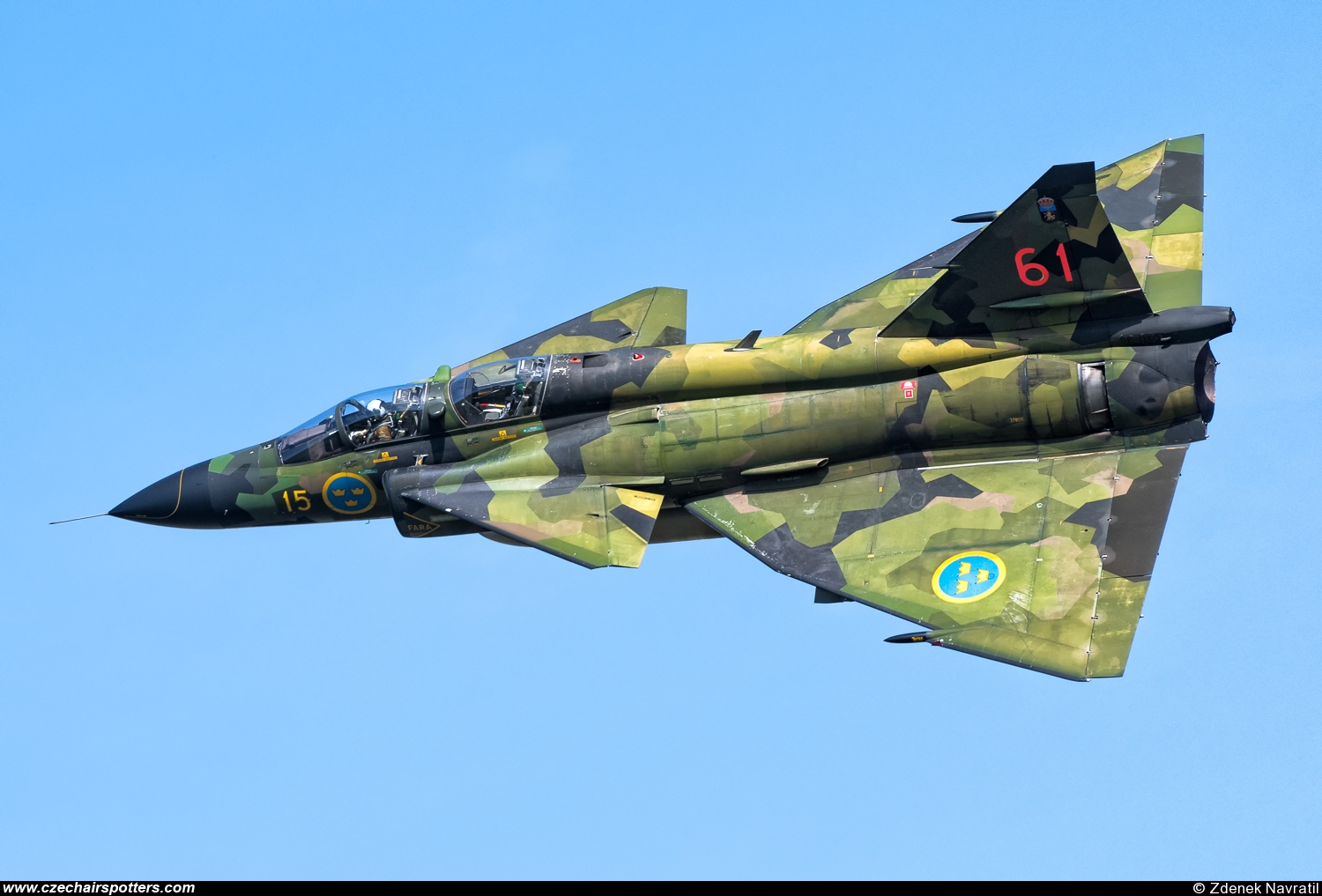 Sweden - Air Force &ndash; Saab SK37E Viggen SE-DXO/15/61
