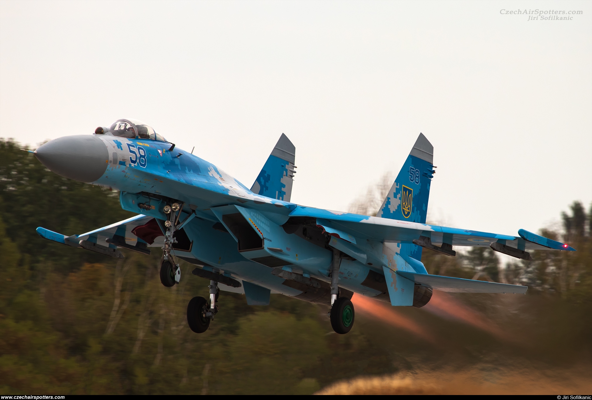 Ukraine - Air Force &ndash; Sukhoi Su-27 Flanker B 58 BLUE