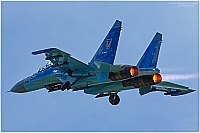 Ukraine - Air Force &ndash; Sukhoi Su-27 UB Flanker C 67 BLUE